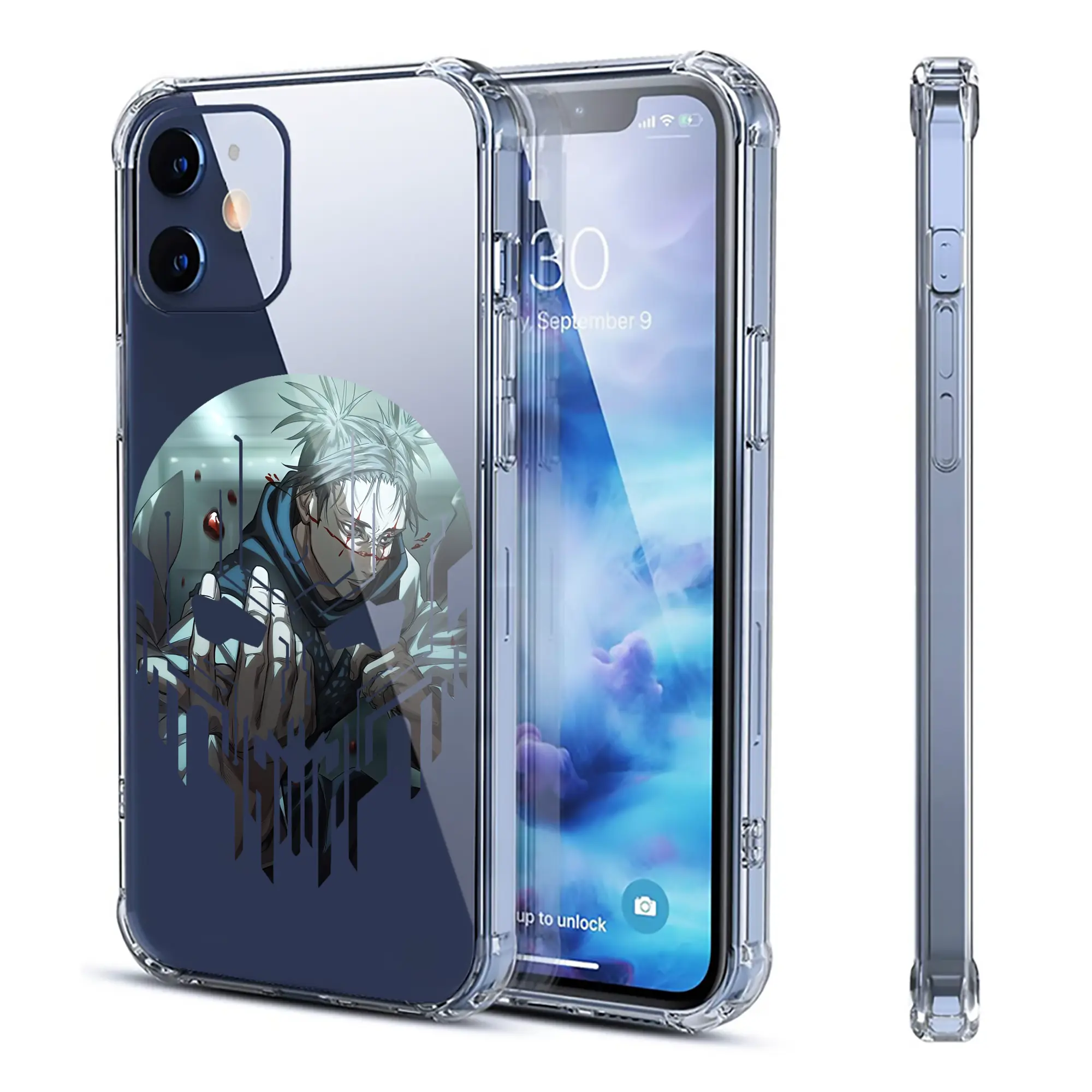 呪術廻戦 グッズ,脹相 - IPhone 12シリーズ対応 ・ 透明スマホケース ・ クリアソフトケース ・ TPU素材 ・ 耐衝撃 ・ 高密着 ・ 防汚 防指紋 ・ 簡単着脱